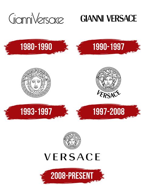 versus versace history logo|old Versace logo.